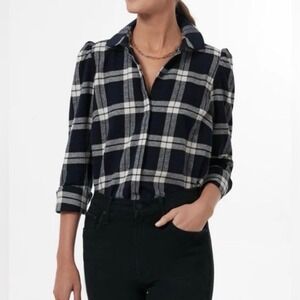 Tuckernuck Saranac
Midnight Plaid Flannel Shirt Navy White Small